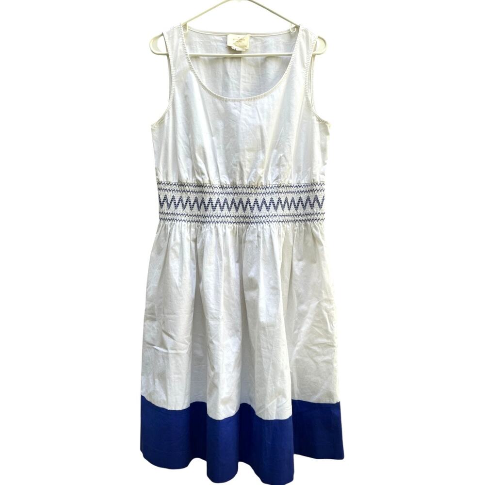 Kate Spade White and Blue Mini Dress